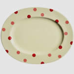 red spot oval platter